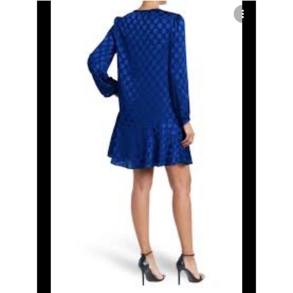 BCBGMaxazria Women Conalt Blur Skater Long Sleeve Dress Size S.